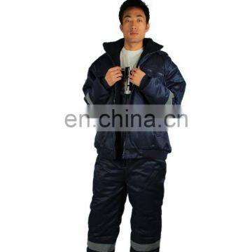 men's reflective winter jackets and bib pants / body warmer wokwear clothing /men's winter working suit