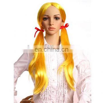 MCW-0392 Party Masquerade synthetic long women Hot straight yellow braids wig