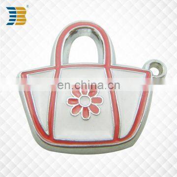 bag shaped high quality cheap custom enamel charm