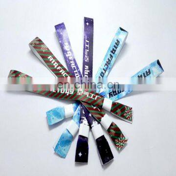 Newest Design Adjustable Woven Festival Fabric Wristband photo-3