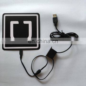 13x13cm EL Backlight panel, uber light panel car sticker with usb inverter