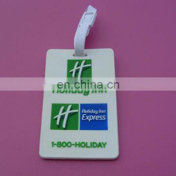 travel holiday luggage tag with blank plastic strap