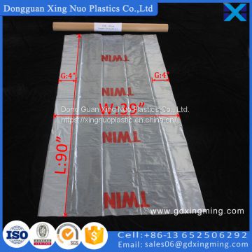 China Manufacturer Customized Logo Printing Full Mattress Bag on Roll for Moving and Storage