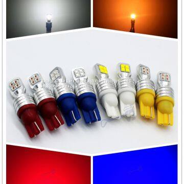 Ultra bright led car light T10/W5W/194 / 168/2825 Auto fog light manufacturers direct selling red, yellow, blue and white