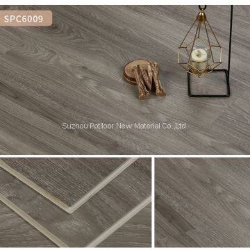 SPC floor vinyl flooring sheet tiles slotted click lock 5.0mm thickness 0.1mm wear layer