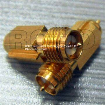 Straight SMA Female to SMA Female RF Coaxial Connector