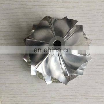 RHG6 6+6 blades 63.50/82.05mm high performance Turbo milling/aluminum 2618/Billet compressor wheel for Chevy 6.6L