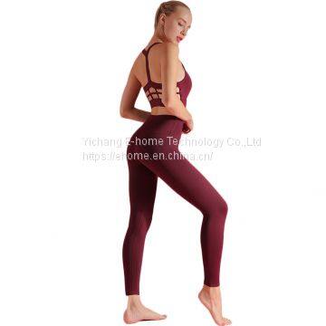 New Design High Waist Tight Yoga Women Tights New Seamless Leggings Set