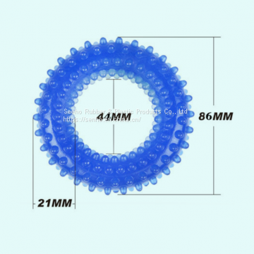 Pet Toy Funny Dog Training TPR Spiky Ring Promotion Silicone Kids Toys photo-3