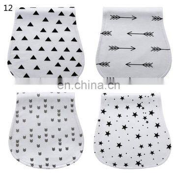 Premium Organic Baby Burp Cloths 5 Pack Soft Absorbent Unisex Cotton Burping Clothes for Boys and Girls photo-3