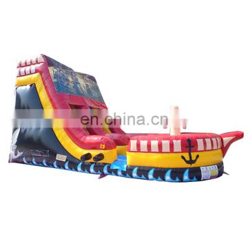 banner Pirate Ship inflatable water slide for sale