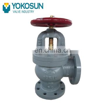 JIS F7376 CAST IRON 10K SCREW-DOWN CHECK ANGLE VALVES