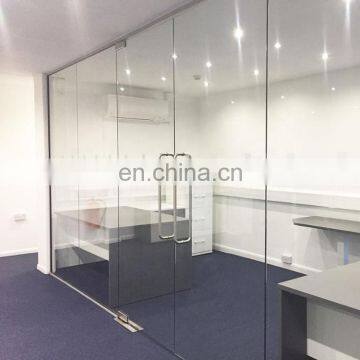 New design interior frameless glass sliding doors for office