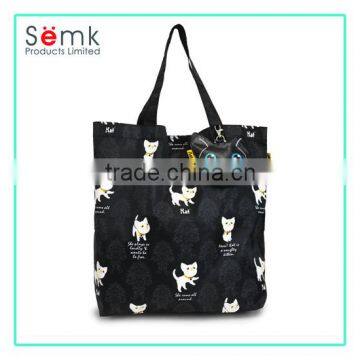 SEMK Brand Fancy Print Folding Nylon Recycle Shopping Bag Gift Bag photo-3
