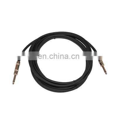 Accept customization Black jacket bulk guitar cable OFC OD 6MM instrument cable guitar