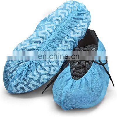 Durable Water Resistant Stretchable Disposable Automatic Safety Non Woven Anti Slip Protective  Booties Shoe Covers