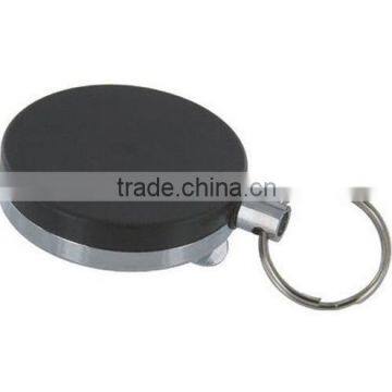 Gift Idea 2" Pull Reel Key Chain Keychain w 38" Retractable Cable Cord US SELLER photo-5