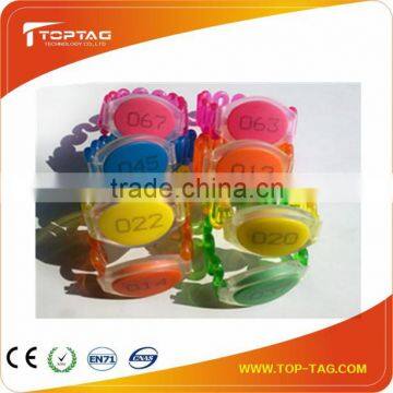 125khz smart T5577 wristband for swimming pool