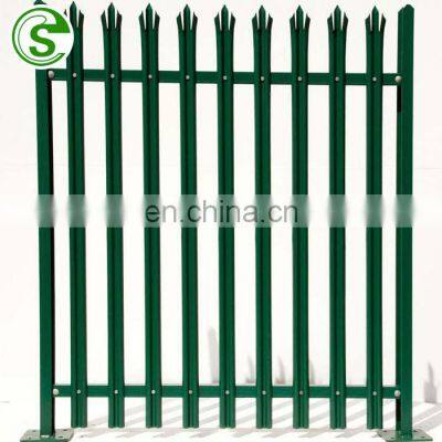 Heavy duty steel fencing panel anti-vandal ultimate security palisade diplomat fencing