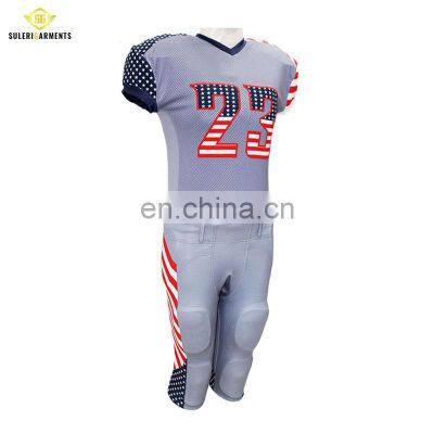 New 2021 American Football Uniform With Team Name & Number American Football Uniform photo-2
