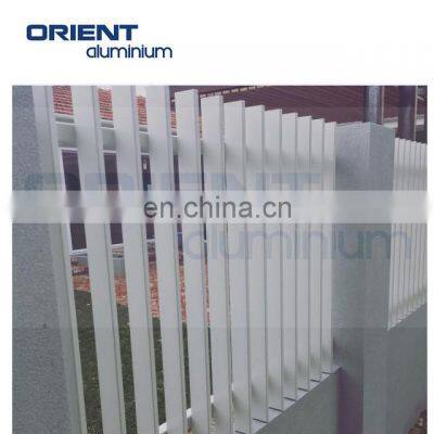 High Quality Modern Black Slatted Outdoor Privacy Screen