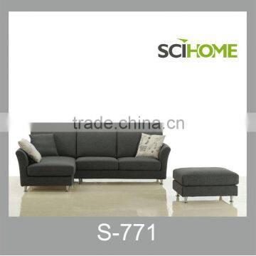 american style left arm chaise+right arm sofa set design as living room furniture