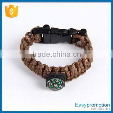 Top quality handmade paracord survival bracelet/survival bracelet print logo wholesale