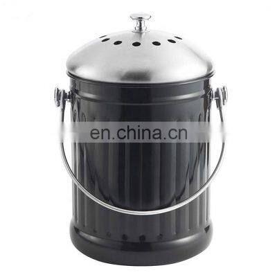 1.3 Gallon Kitchen Compost Bin Housewares Solutions Compost Bin  Top Quality Stainless Steel Compost Bin