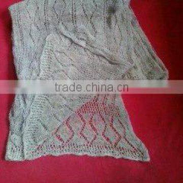 100% Organice Nettle Handknitted Scarf