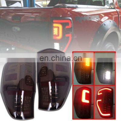 KB3Z 13405-G New Pair Set Smoked Bright LED  For FORD Ranger RAPTOR T6 PX Series Tail Light Assembly