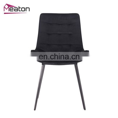 Contemporary upholstered seat dining chair for kitchen