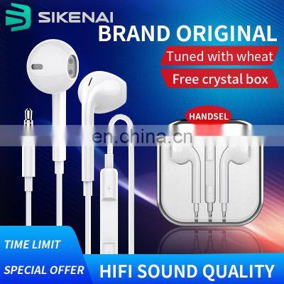Sikenai 2020 Headset Hands Free Microphone 3.5 mm Wired Earphone for Mobile Phone