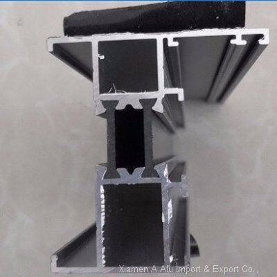 55 De-bridged Aluminum Flat Window Aluminum Profile Door and Window Aluminium Section photo-5