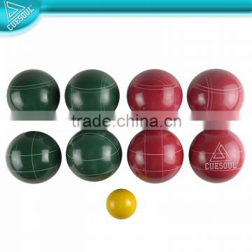 Professional 107mm Bocce Ball Set with Solid Color