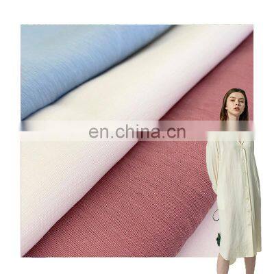 high quality fast deliver cotton/linen viscose nylon blended yarn dyed fabric for dress shirt