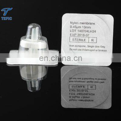 0.22um ptfe sterile syringe filter 25mm manufacturer Plastic 5.0um Sterile PVDF Gamma Radiation Syringe Filter