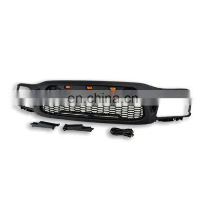 For 2001 2002 2003 2004 Tacoma Black Grill W/ Led Lights Honeycomb Grille