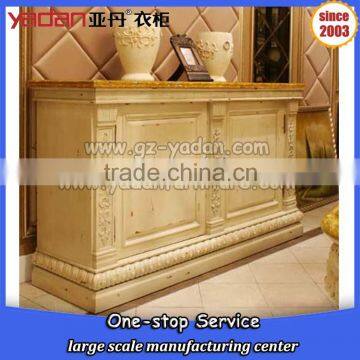 High end retro console table, wall table using, corner console table wooden carving design