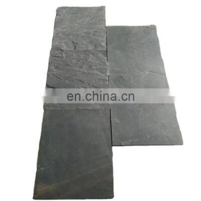 Natural black slate indoor floor tiles outdoor paving