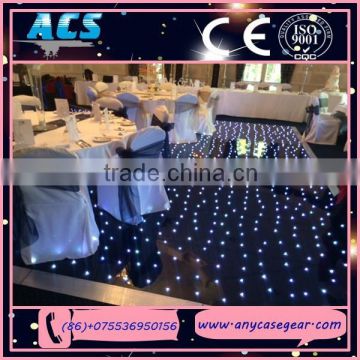 Very popular rgb color led dance floor, balck RGB dance floor. RGB LED dance floor for wedding