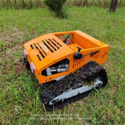 remote controlled grass cutter, China remote control bank mower price, tracked robot mower for sale