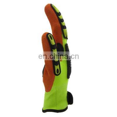Oilfield Sandy Nitrile Cut Resistant TPR Anti Impact Mechanic Gloves Construction photo-5
