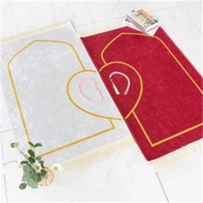 Hot Sale Love Shape prayer Mats printing carpet and rugs Muslim Prayer Mats