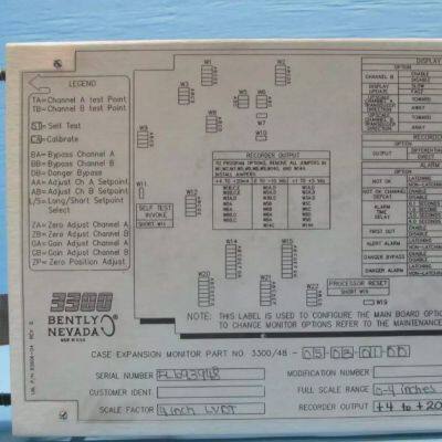 Bently Nevada 3300/48 Expansion Monitor