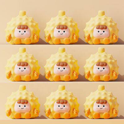 Seller Cheap Personalized Baby Sleeping Lamp Rechargeable Cute Fruit Durian Silicone Small Night Light Touch Sensor Kids Lamp photo-6