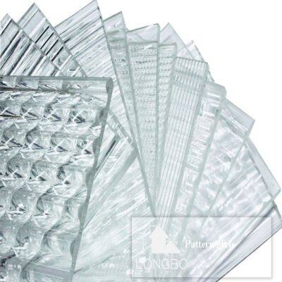 6mm 8mm 10mm 12mm 15mm Customized Tempered Patterns Glass Optional for Shower Room photo-4