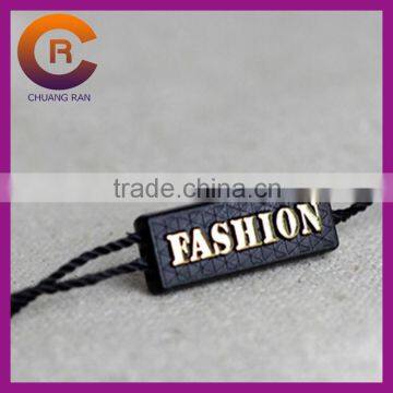 Gold logo printed black hang granule for cloting accessories
