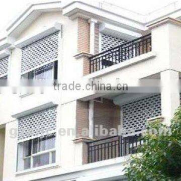 blind window, rolling slats window, aluminum rolling window, iron grill window door designs