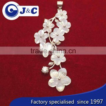 Manufacture Real Natural Mother of Pearl Shell Carve Flower Bracelet photo-5
