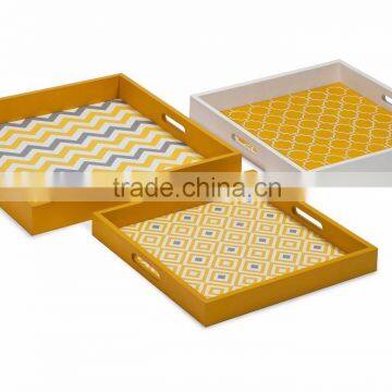 High quality best selling lacquered printing Designed serving Tray